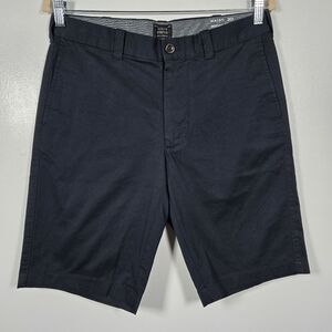 J. Crew Cotton Stretch Mens Navy Blue Chino Shorts Size 30